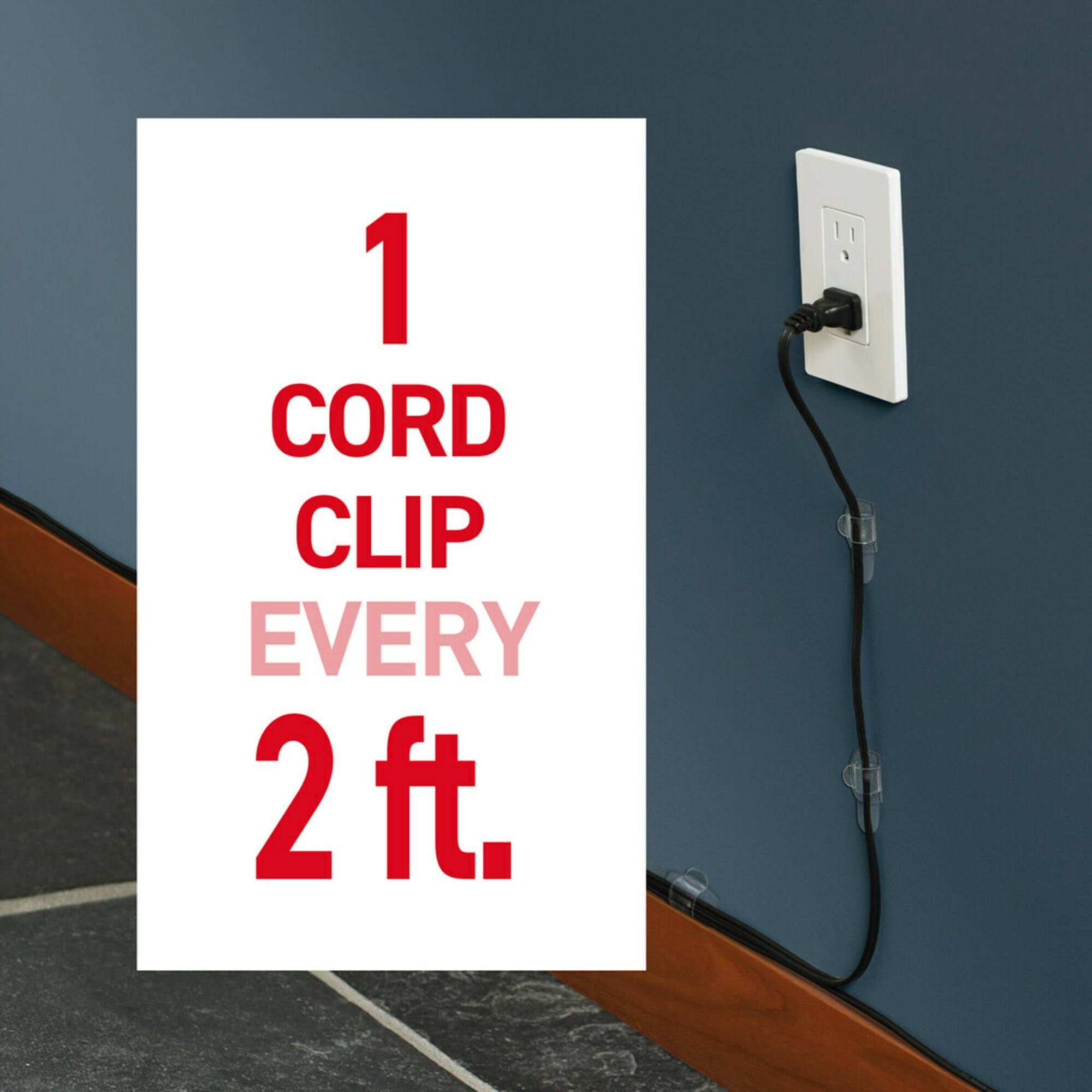 Command™ Clear Round Cord Clips